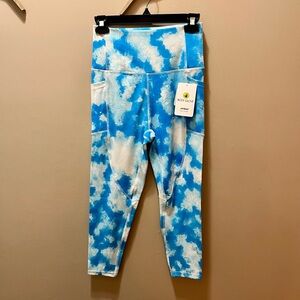 NWT Body Glove High Rise Capri Tie Dye Leggings Size Medium